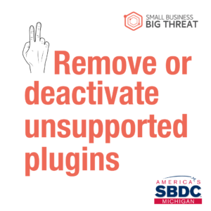 Solution 2: Remove or deactivate unsupported plugins