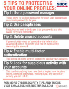 SBBT's 5 Tips to Protecting Your Online Profiles