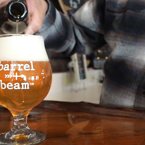 Barrel and Beam pour at bar