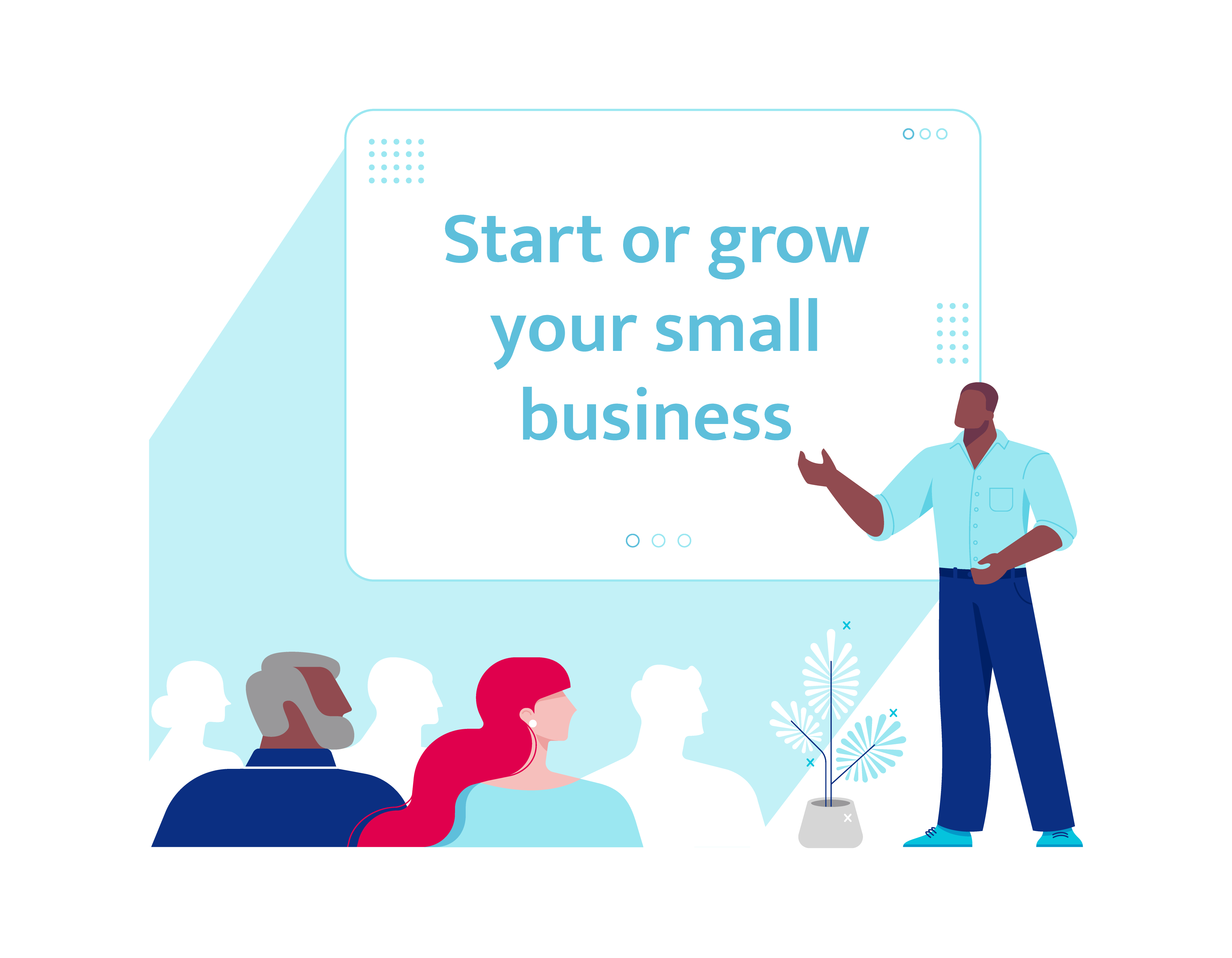 Start or Grow your Small Business illustration
