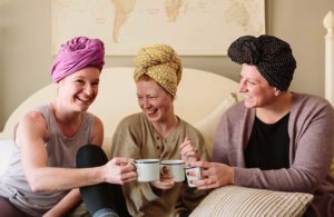 Sunrise Bliss women drinking from mugs